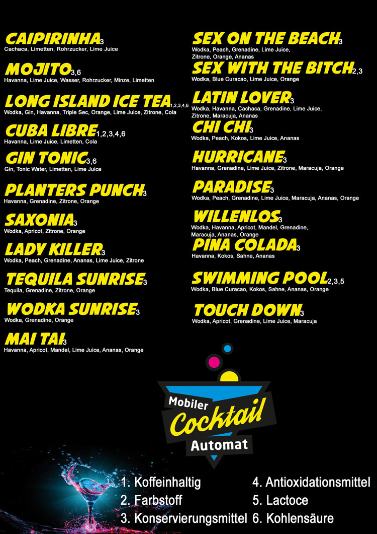 Cocktailkarte-Alkoholisch-2022-Automat Cocktailkarte Alkoholisch